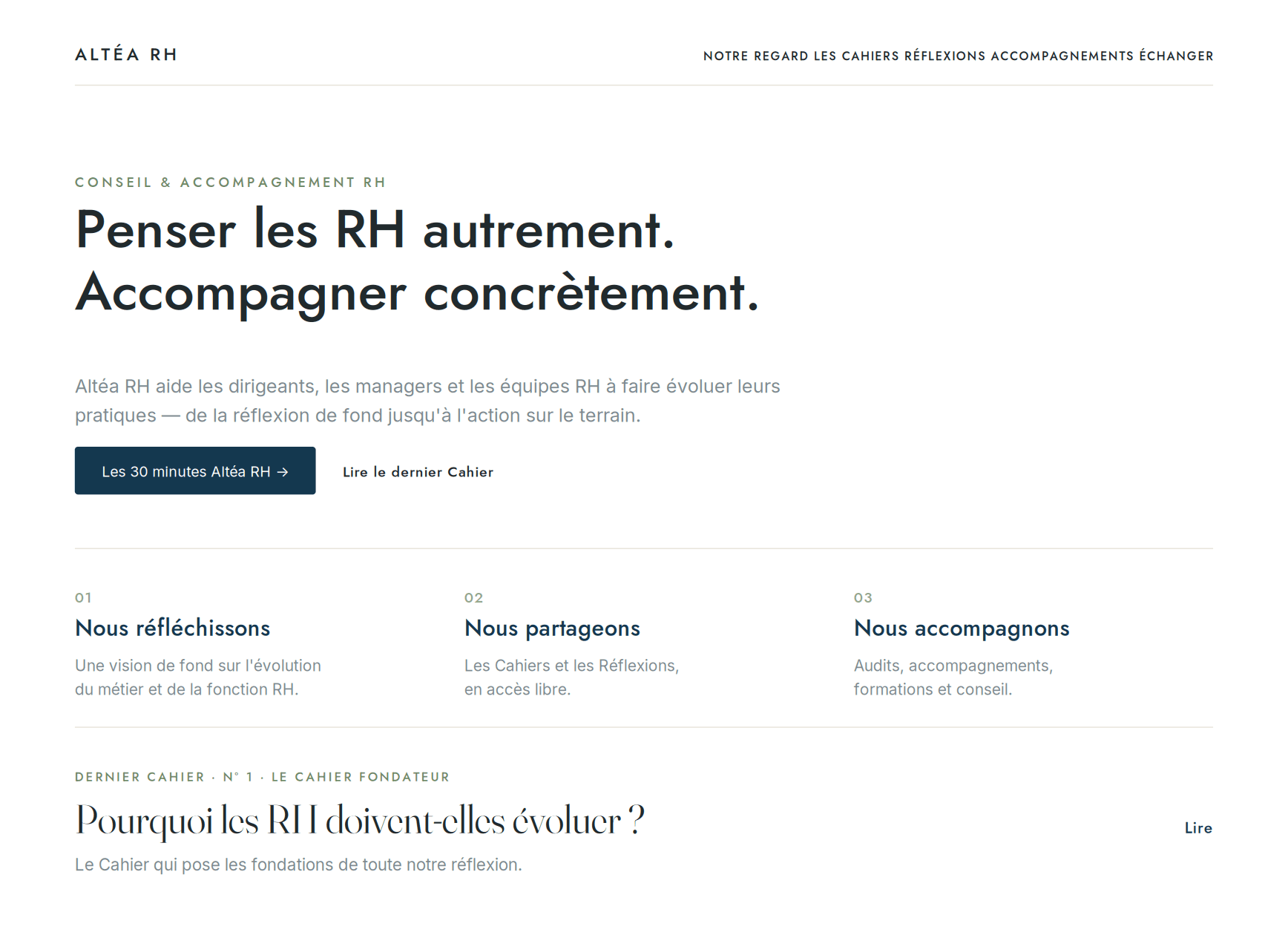 Équilibre et sérénité — Altéa RH accompagnement RH