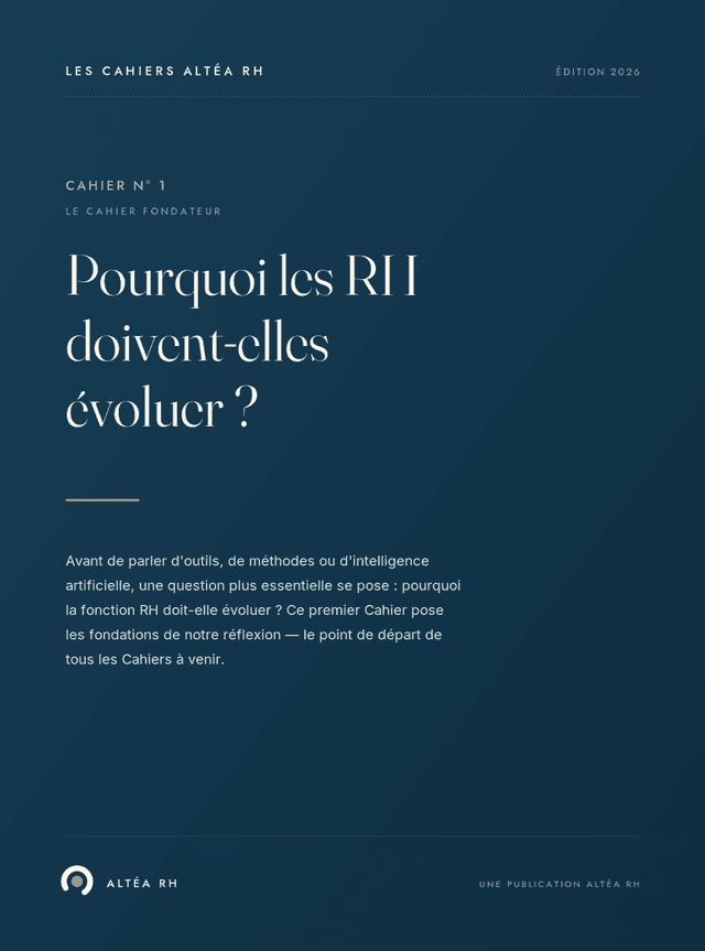 Couverture Cahier n°1 — Le temps RH volé